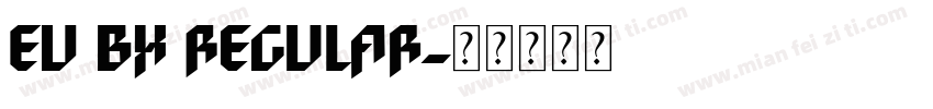 EU BX Regular字体转换